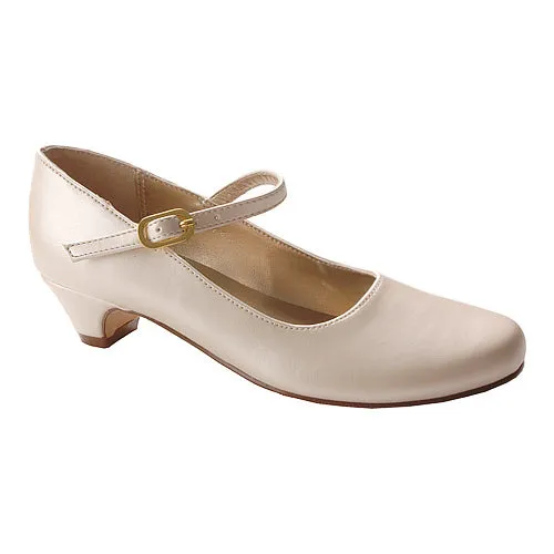 Nina Seeley Mary-Jane Dress Shoes-Bone Pearl