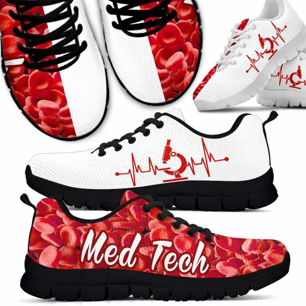 Nurse Sneaker, Med Tech Hematology Pattern Sneakers, Best Shoes For Nurses