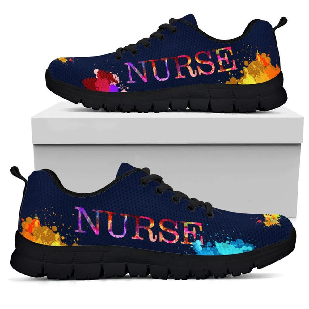 Nurse Sneaker, Nurse Black Soles Sneakers Shoes, Best Shoes For Nurses