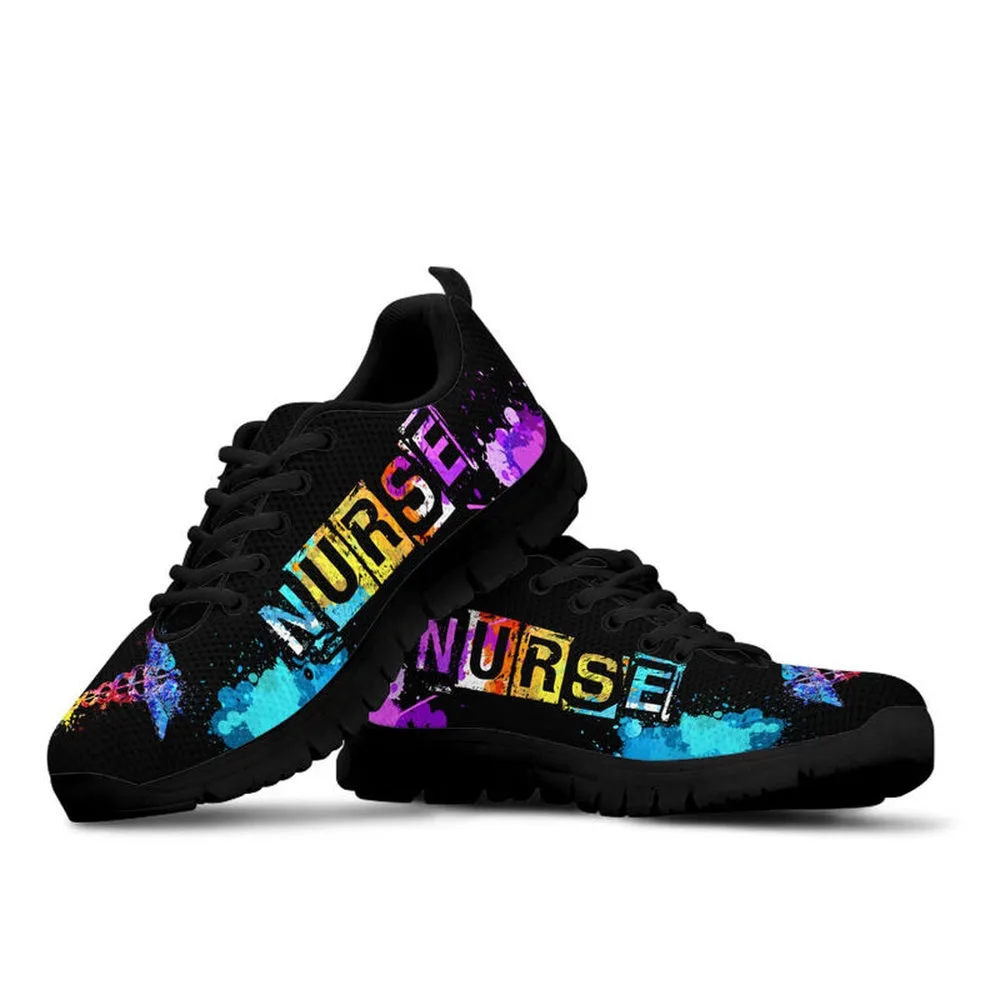 Nurse Sneaker, Nurse Hearbeat Sneakers Shoes, Best Shoes For Nurses