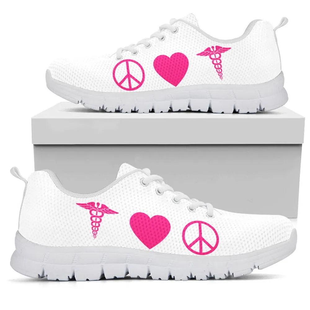 Nurse Sneaker, Peace Love Nurse Sneakers Shoes, Best Shoes For Nurses