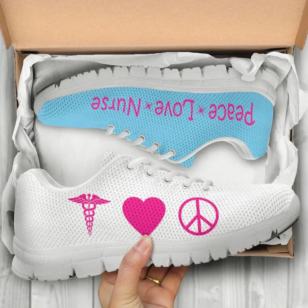 Nurse Sneaker, Peace Love Nurse Sneakers Shoes, Best Shoes For Nurses