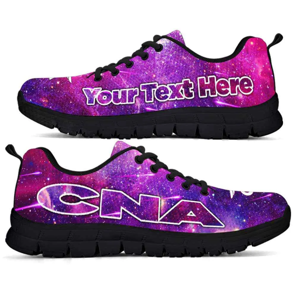 Nurse Sneaker, Purple Galaxy Cna Nursing Assistant Sneakers Running Shoes Gift Women Men, Best Shoes For Nurses