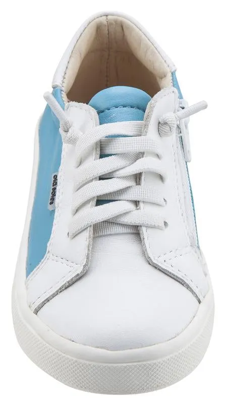 Old Soles Boy's & Girl's 6030 Thor Runner Turquoise Blue and White Shoes