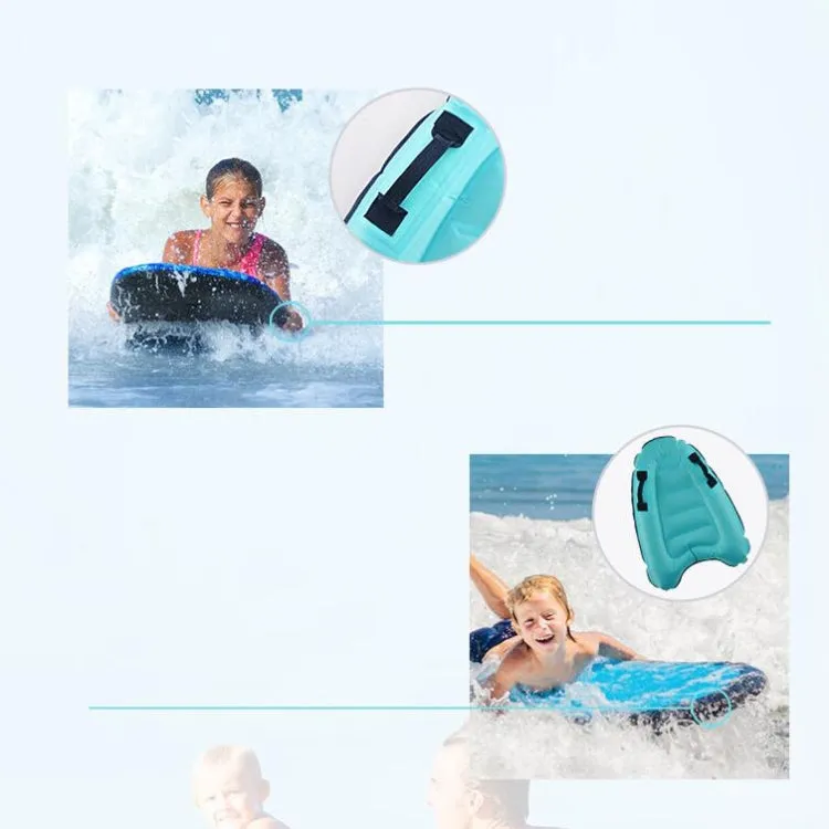 Outdoor Portable Safety Light Kick Board Sea Surfing Inflatable Water Ski(Lake Blue)