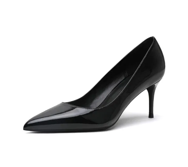 Patent Leather High Heel Shoes