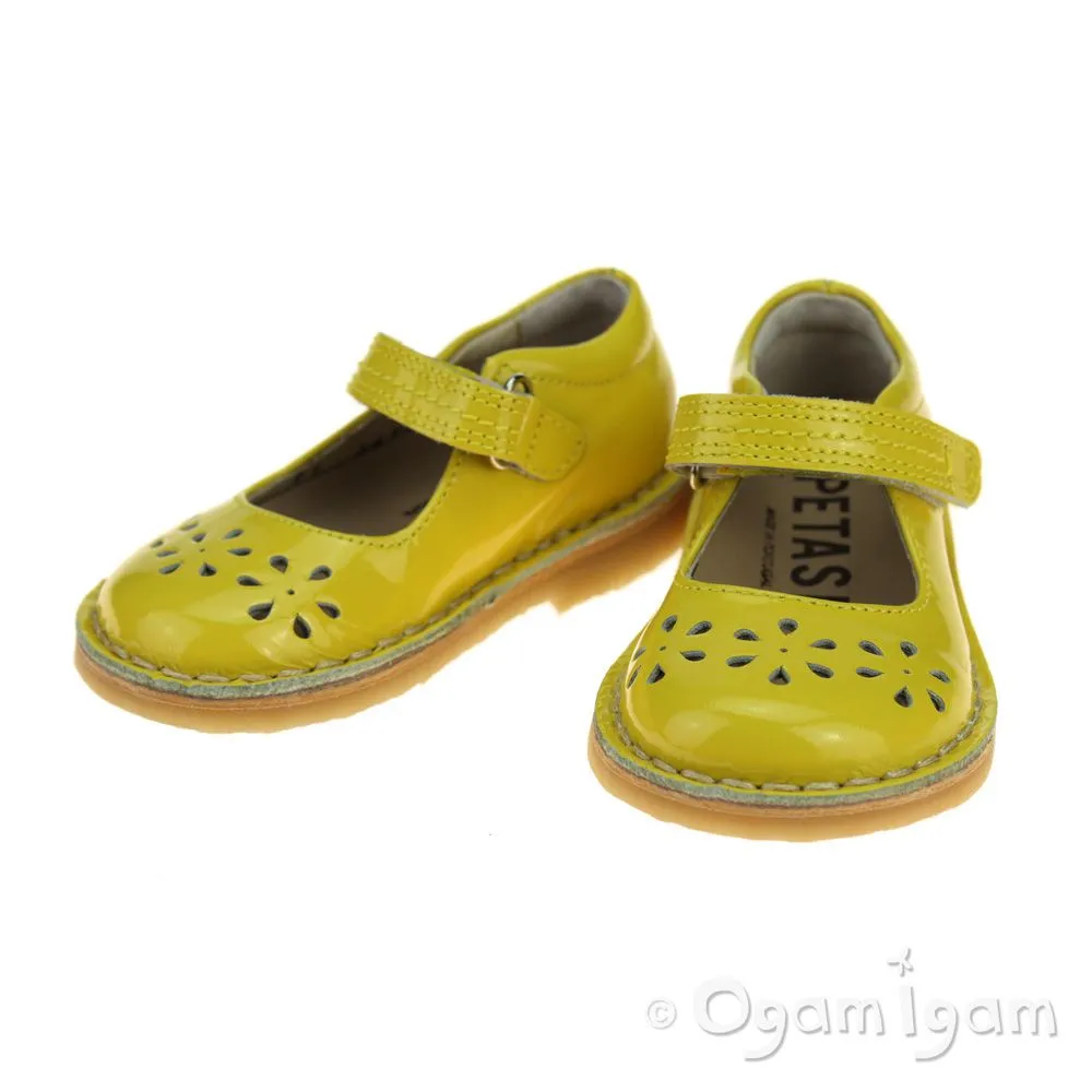 Petasil Ciara Girls Yellow Shoe