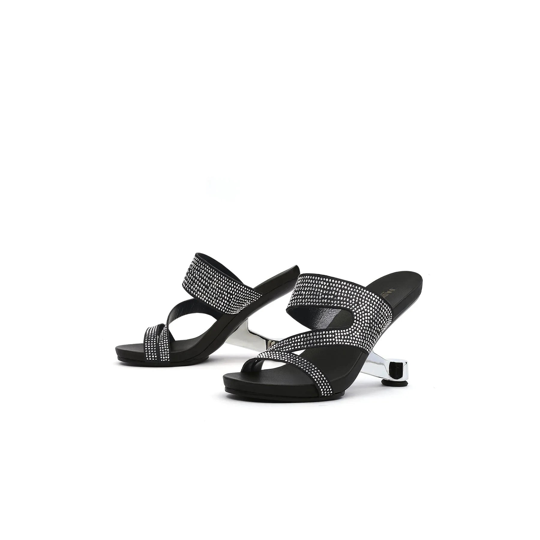 Playful Wave Strap Gravity Mules