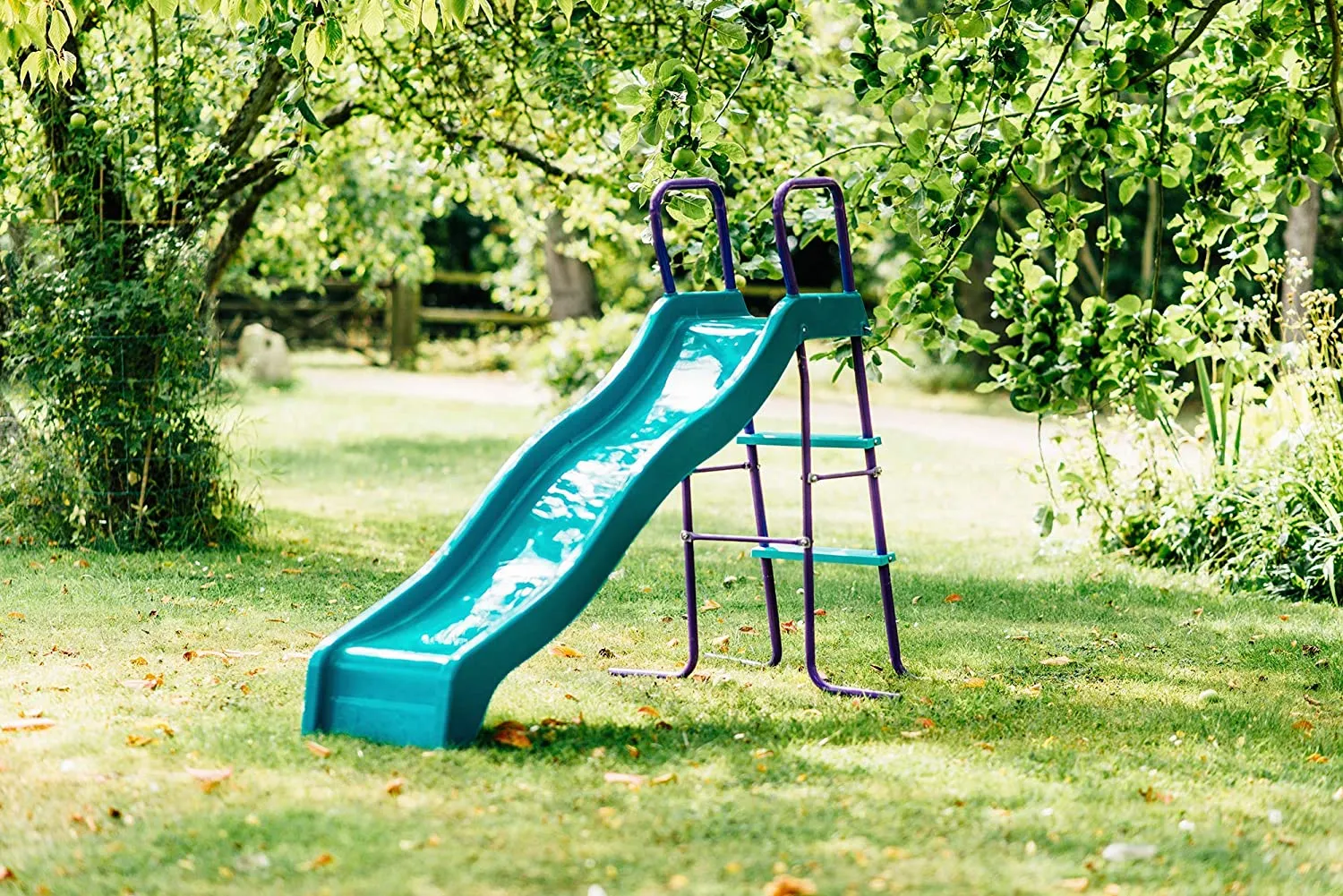 Plum Haumea Wave Metal Outdoor Slide for Chldren Ages 3 