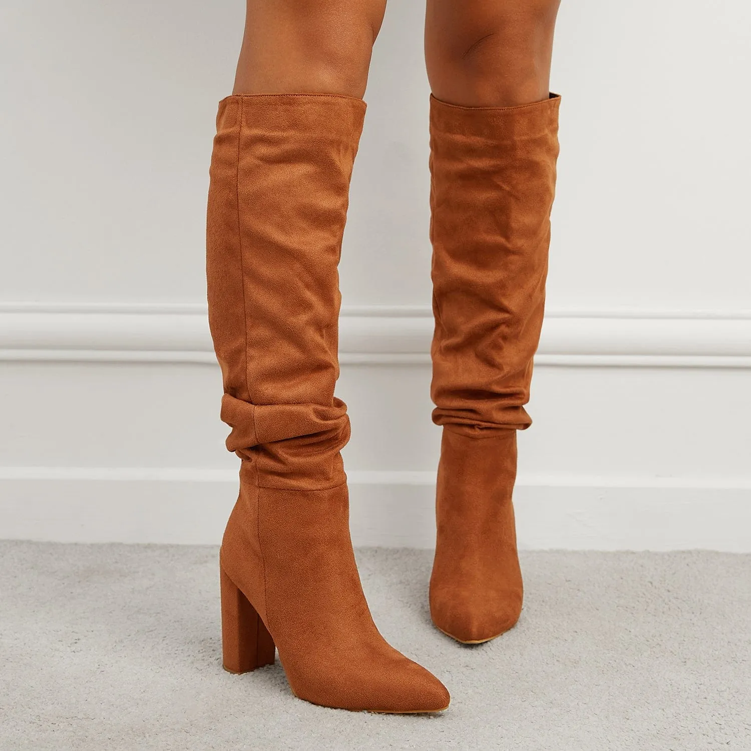 Point Toe Heeled Boots