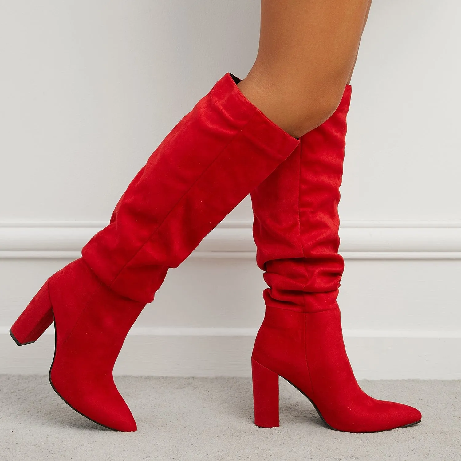 Point Toe Heeled Boots