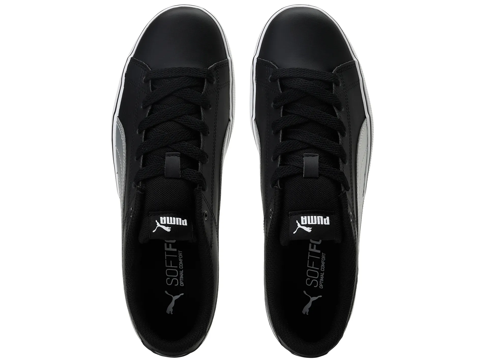 Puma Mens Court Point VULC V2 Black Silver <br> 362946 11