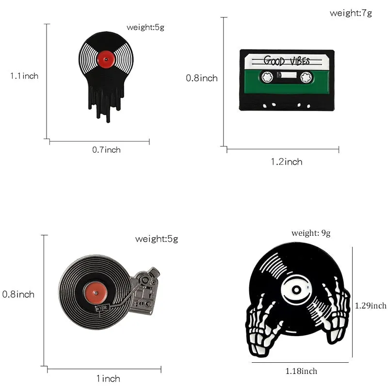 Punk Music Lovers Enamel Pin