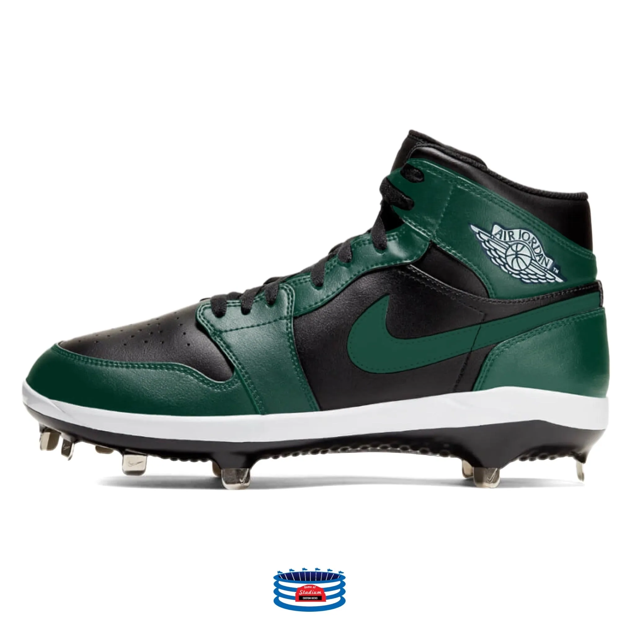 "Forest Green" Jordan 1 Retro Cleats