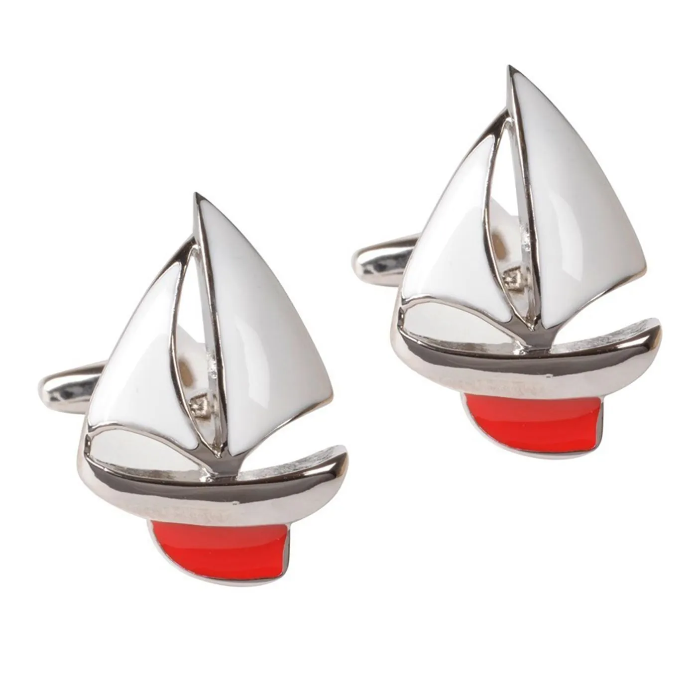 Red Yacht Cufflinks