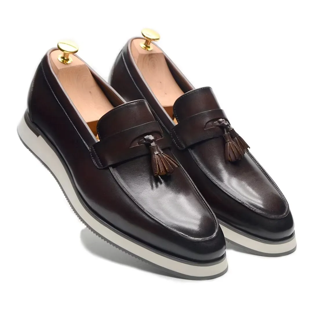 Refined Gentleman's Slip-On Leather Shoes