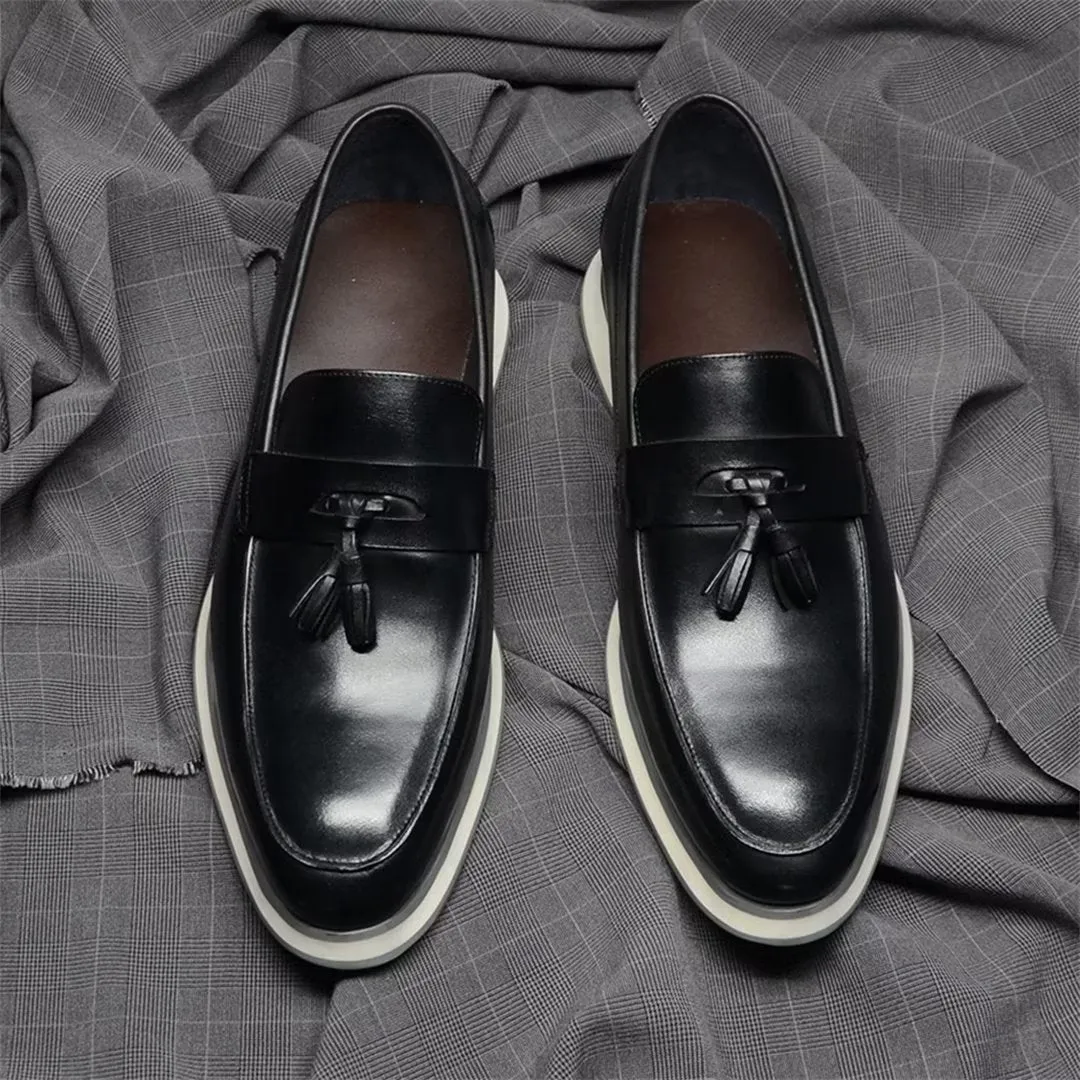 Refined Gentleman's Slip-On Leather Shoes