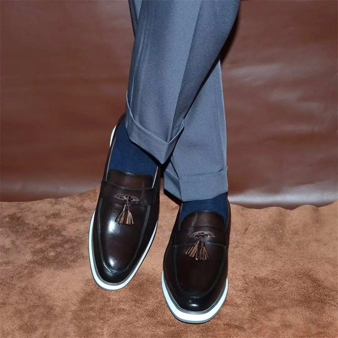 Refined Gentleman's Slip-On Leather Shoes