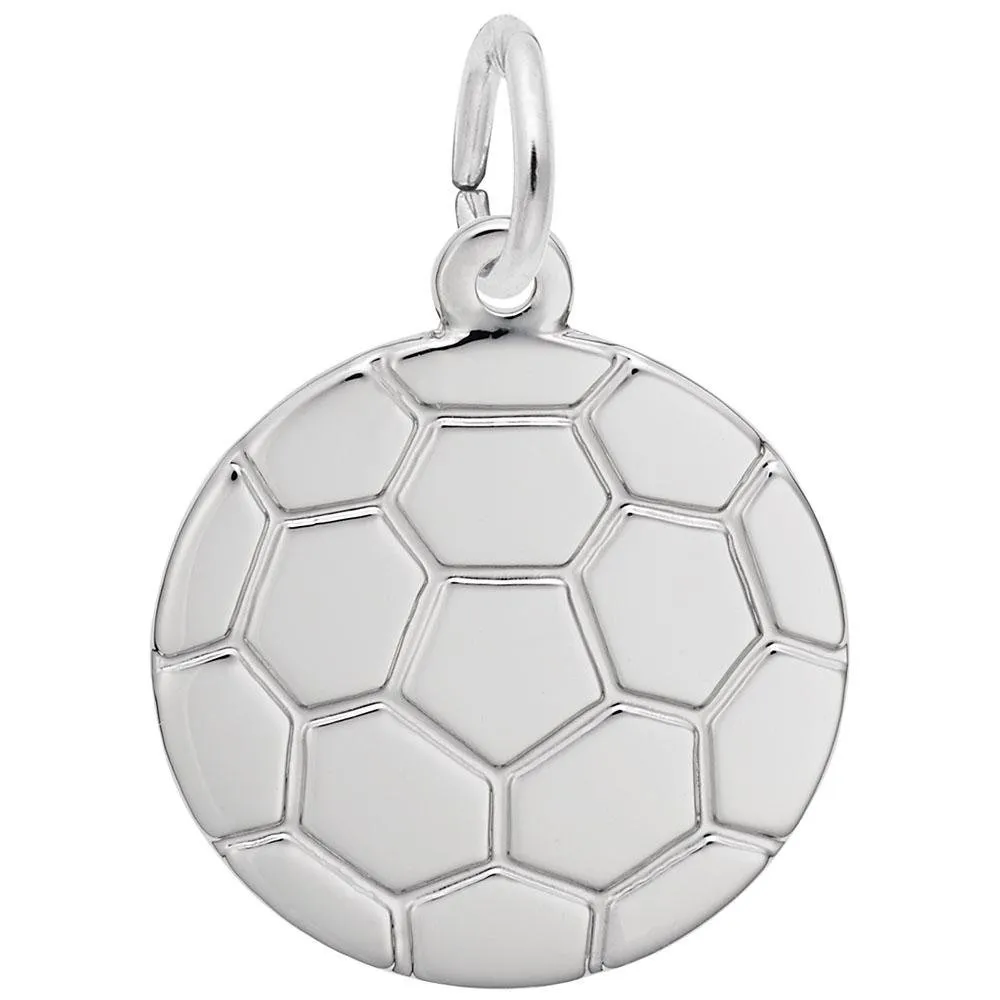 Rembrandt Charms - Flat Soccer Ball Charm - 5385