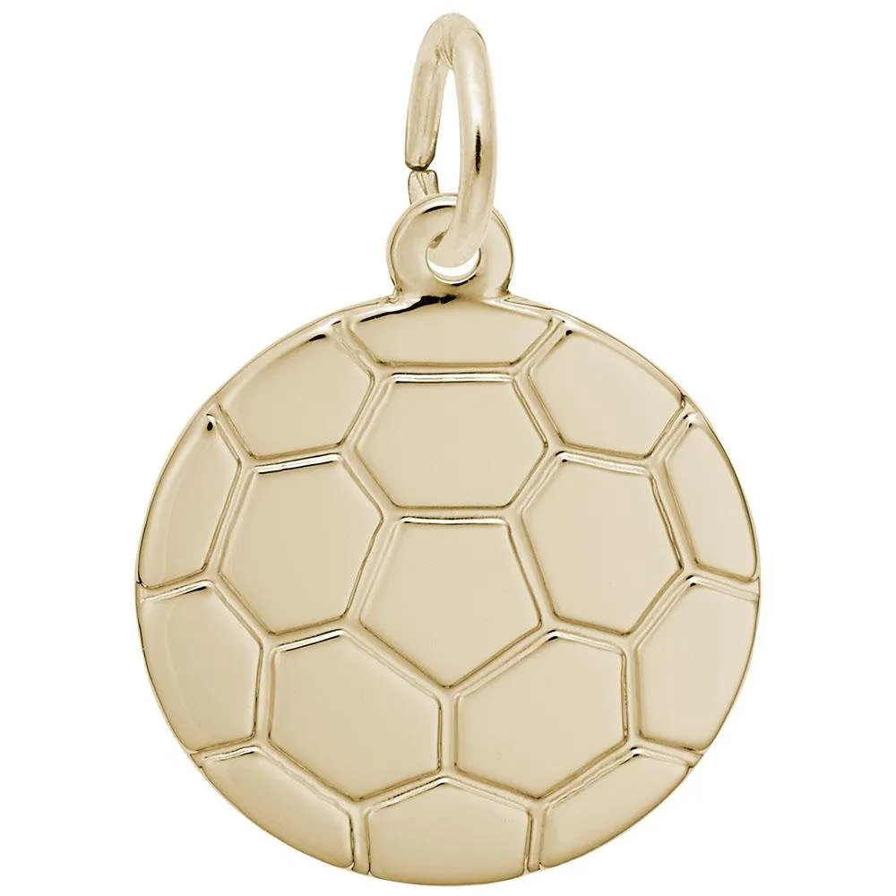 Rembrandt Charms - Flat Soccer Ball Charm - 5385