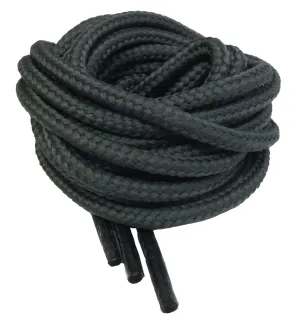 Round Dark Grey Bootlaces - 4mm wide