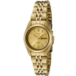 SEIKO SYMA38K1 Automatic Gold Plated Stainless Steel Watch for Women