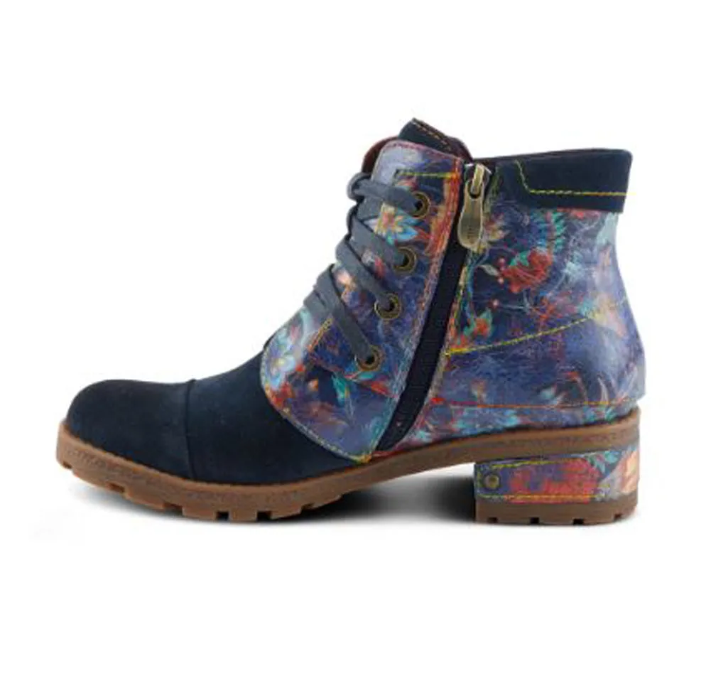 Serna in Navy Suede Multi by L Artiste