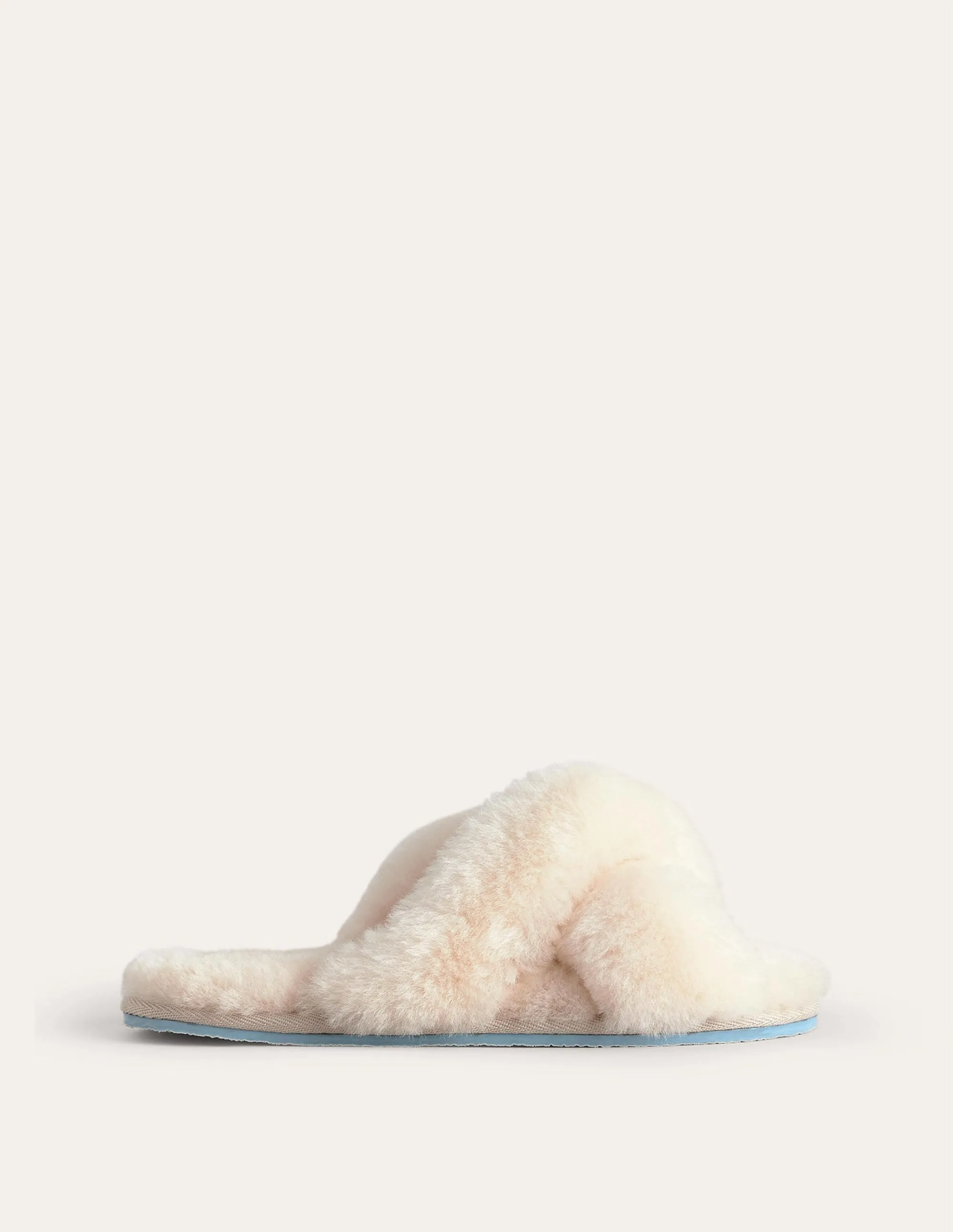 Sheepskin Slippers-Cream