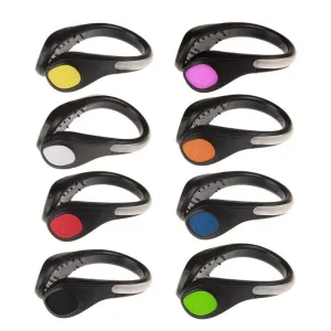 Shoe Clip Safety LED Light Multi-Settings Lightweight Clips Anywhere