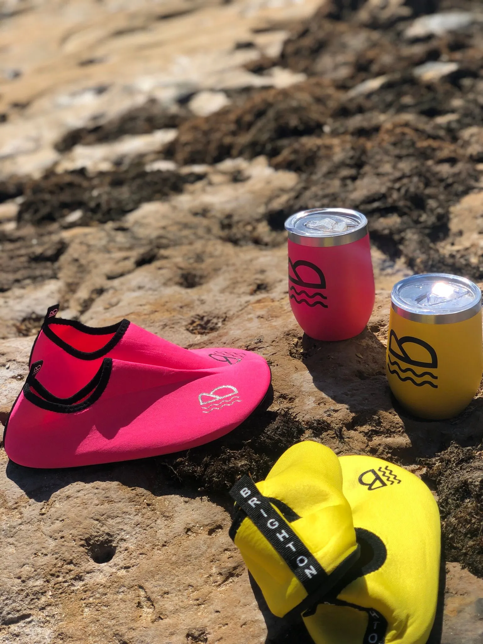 Shoes & Cup Beach Pack