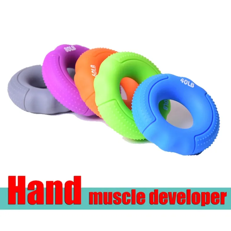 Silicone Gripper Finger Exercise Grip Ring, Specification: 60LB (General Green)