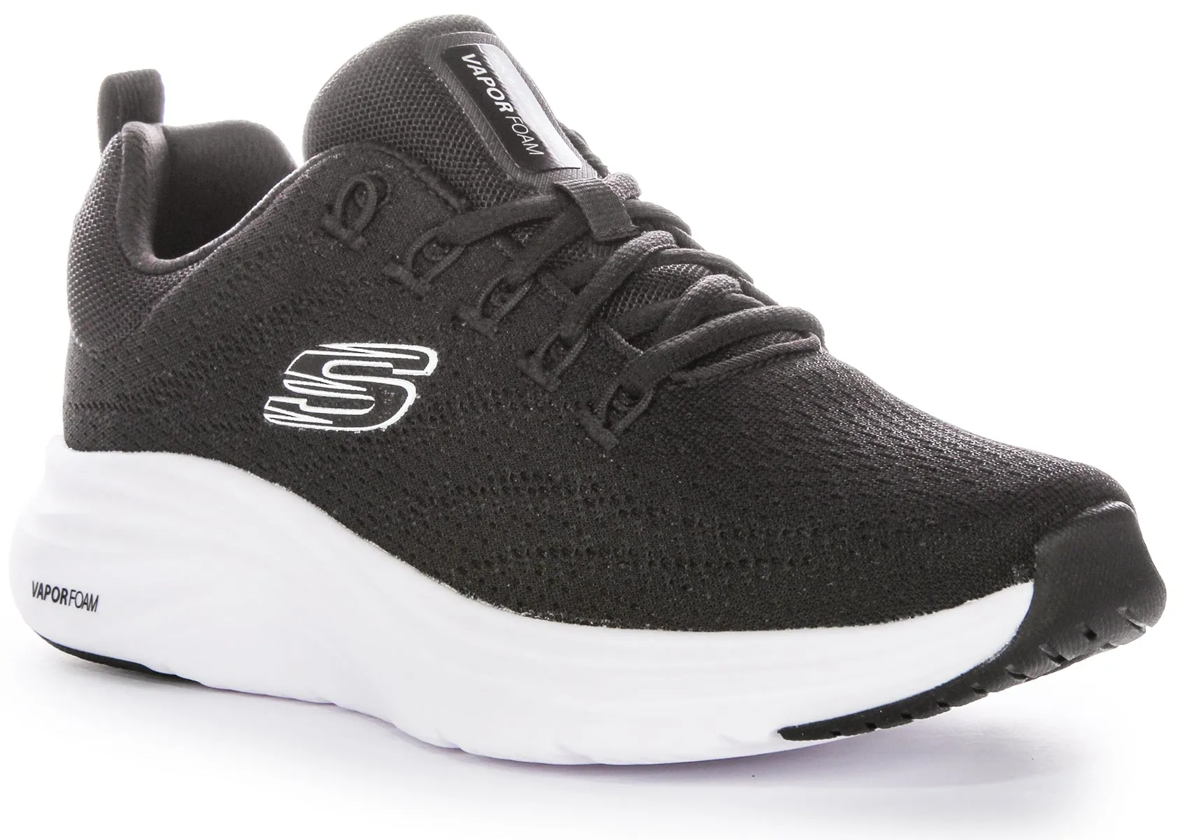 Skechers Vapor Foam In Black White For Women