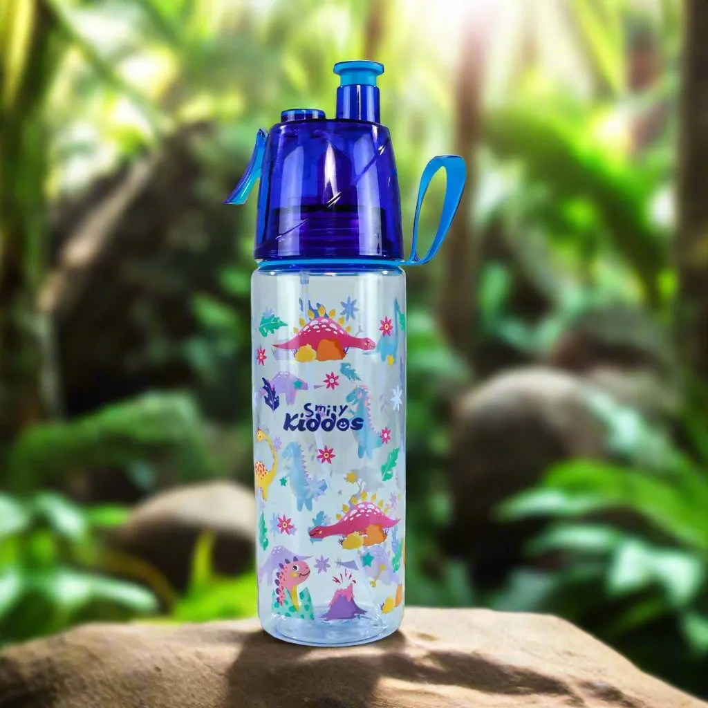 Smily kiddos sports water bottle dino theme multicolor