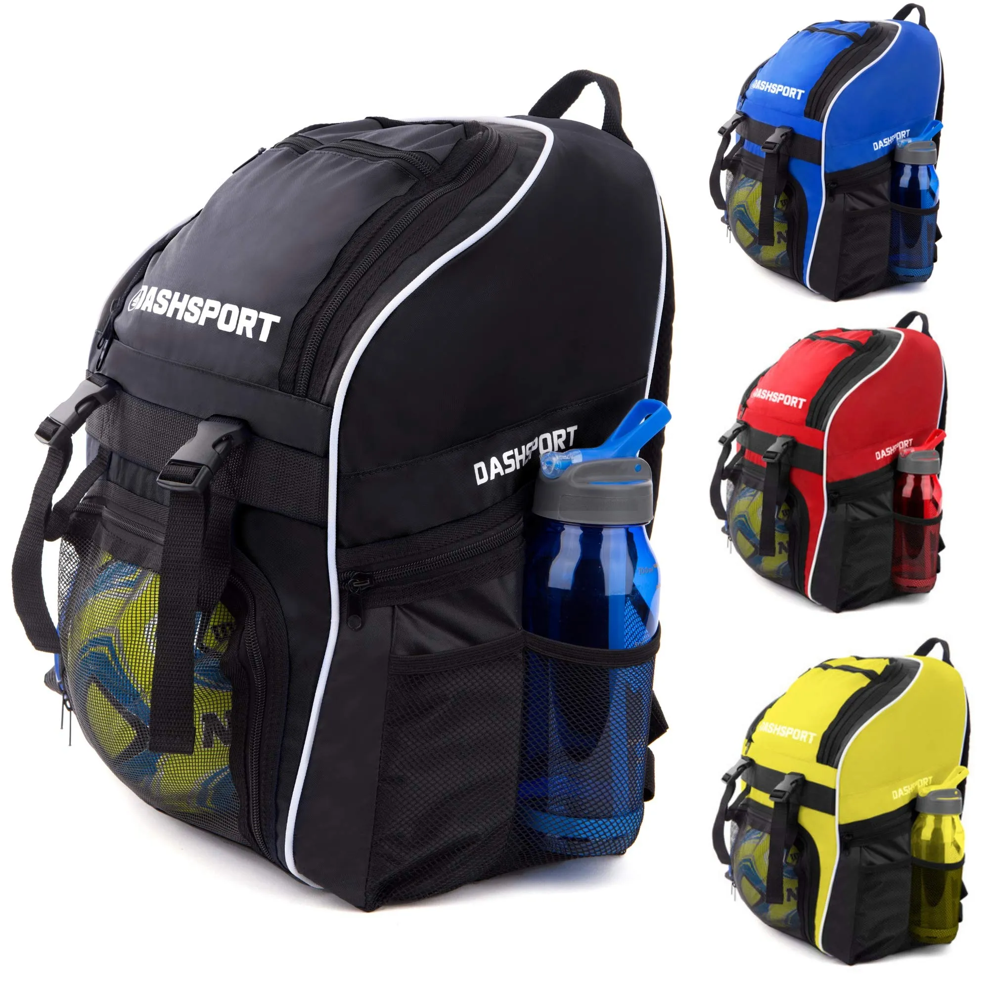 Soccer Backpack - Basketball Backpack - Youth Kids Ages 6 and Up - with Ball Compartment - All Sports Bag Gym Tote Soccer Futbol Basketball Football Volleyball