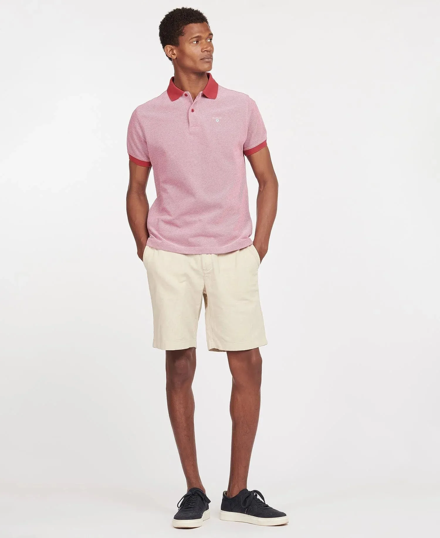 Sports Polo Mix Shirt - Raspberry