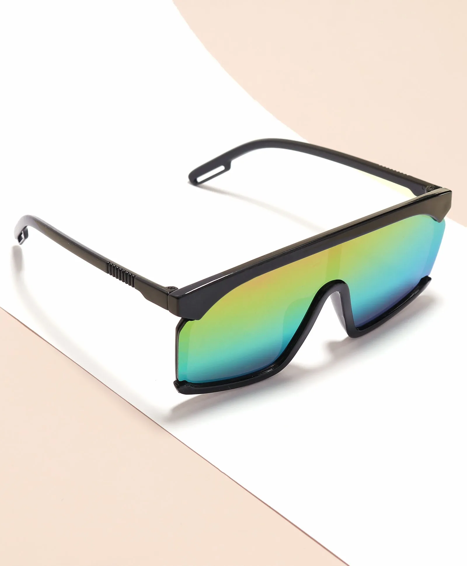 SPORTS SUNGLASSES - GREEN & PINK