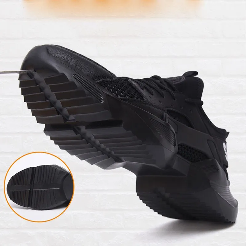 Steel toe Work shoes for Men Composite Toe Work Safety Shoes Slip-Resistant Work shoe Waterproof Lightweight