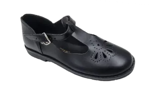 Step by Step Teardrop School Shoes - Black