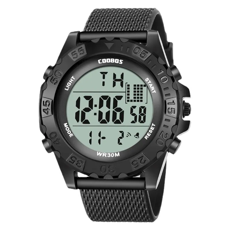 Student Sports Electronic Watch Waterproof LED Luminous Simplicity Trendy Men's Watch Boy