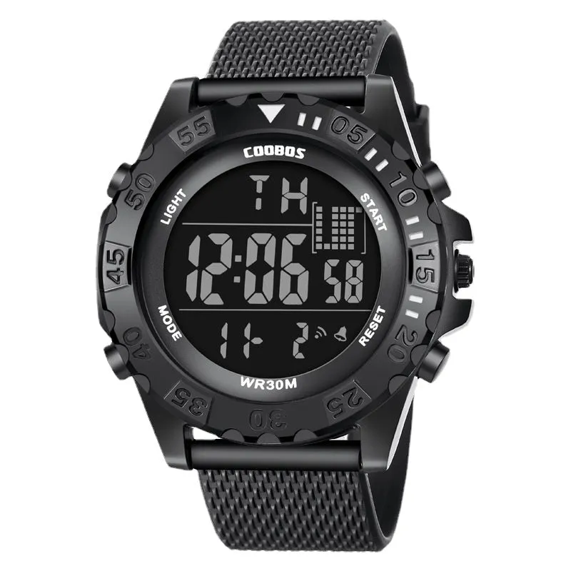 Student Sports Electronic Watch Waterproof LED Luminous Simplicity Trendy Men's Watch Boy