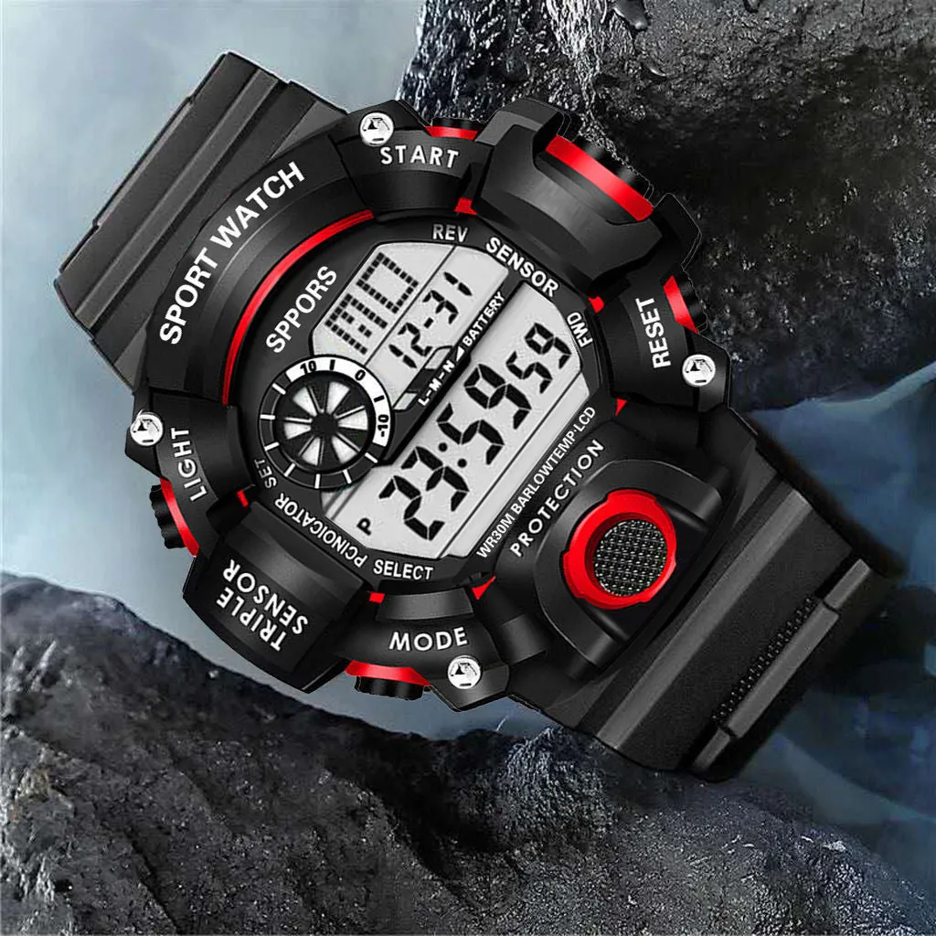 Student Watch Men's Electronic Sports Waterproof Watch Men's Led Children's Outdoor Men's Table