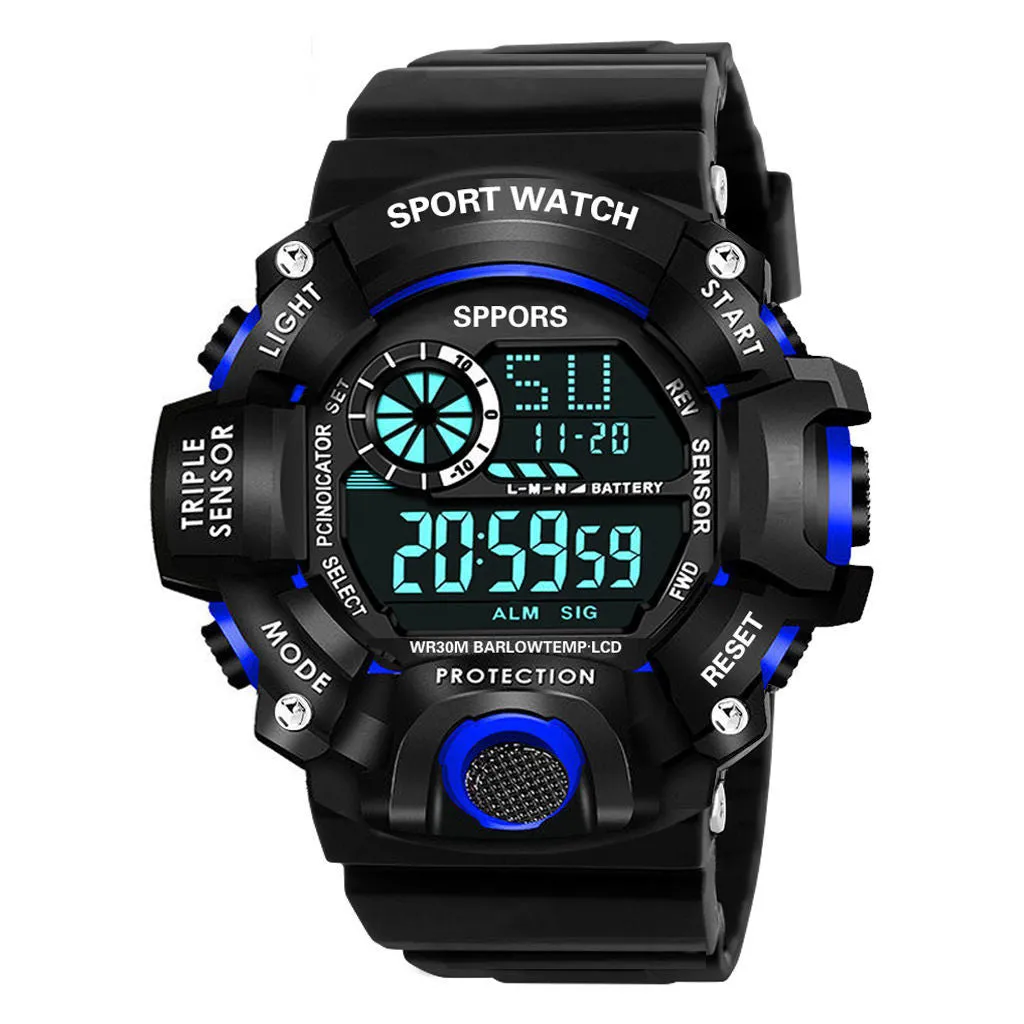 Student Watch Men's Electronic Sports Waterproof Watch Men's Led Children's Outdoor Men's Table