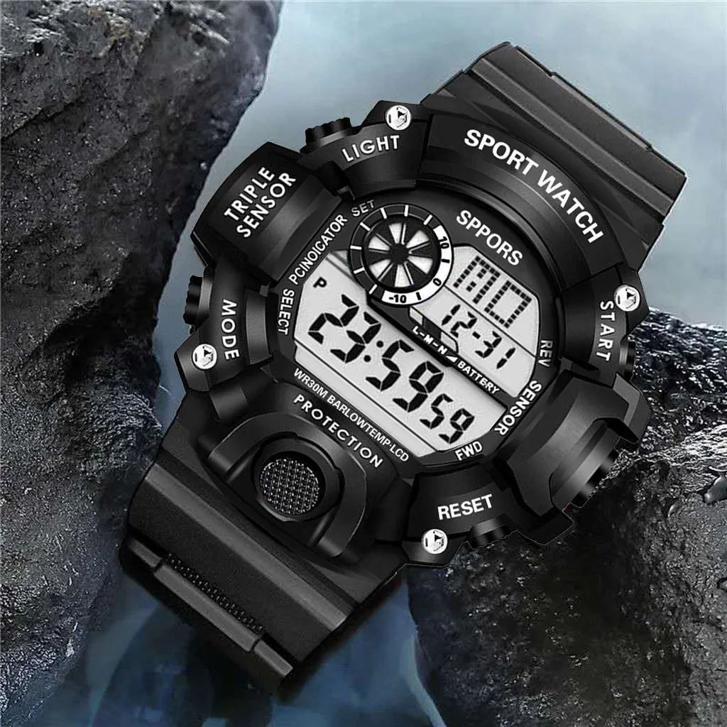 Student Watch Men's Electronic Sports Waterproof Watch Men's Led Children's Outdoor Men's Table