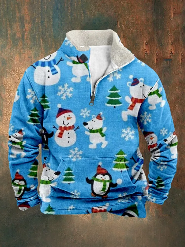 Stylish Christmas Graphic Pullover