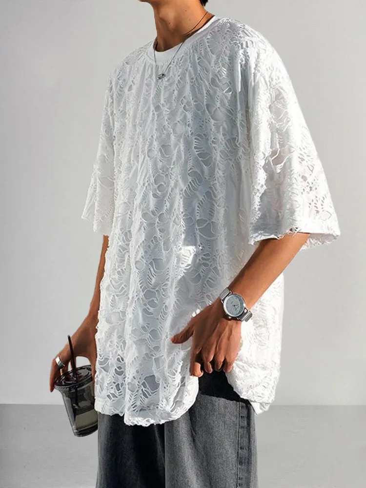 Stylish Loose Ripped T-shirt