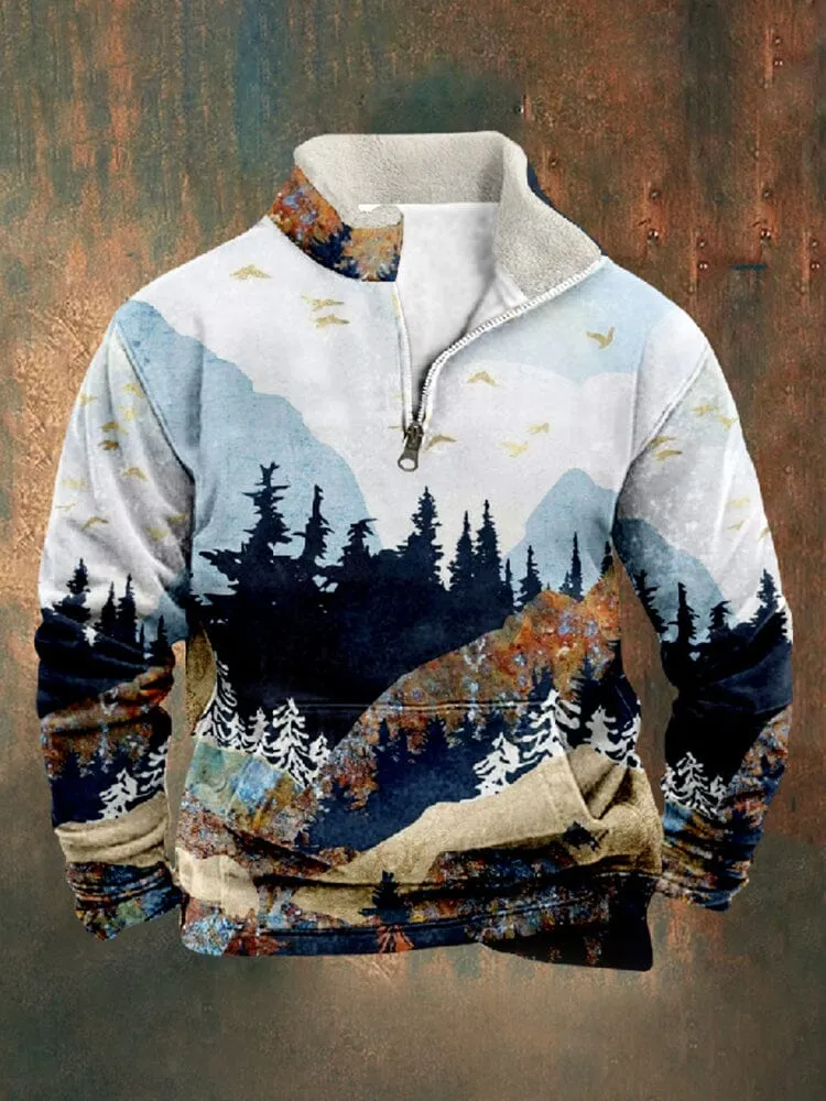 Stylish Retro Graphic Sweatshirt