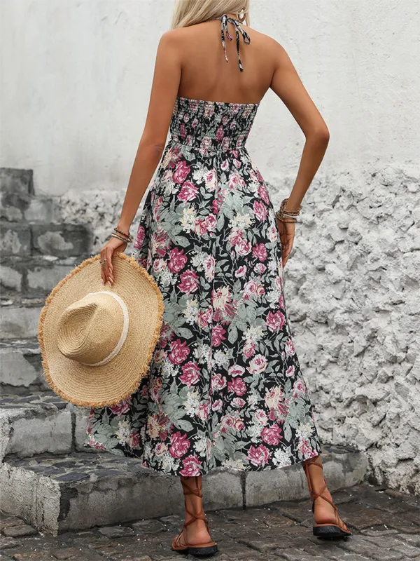 Summer's Spirit Floral Boho Midi Dress