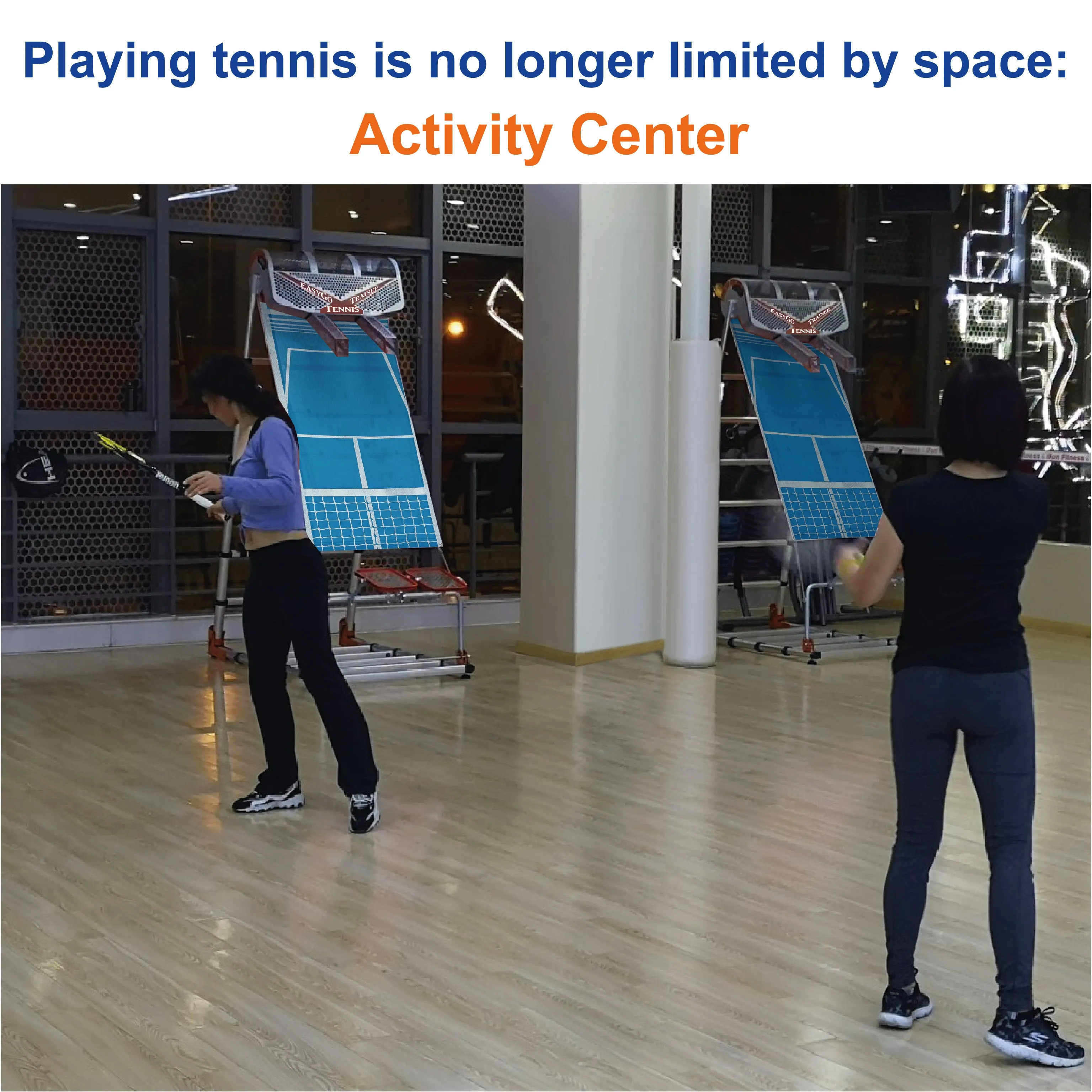 Tennis Trainer – Professional Practice Training Equipment – Real Tennis Action Workout – Ball Drops from Random Holes so Never the Same - Great for Tennis Lovers and Coaches – Commercial Grade - PATENTED