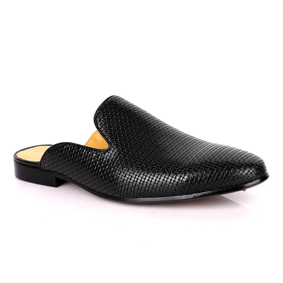 Terry Taylors Wet Mole Black Leather Half Shoe