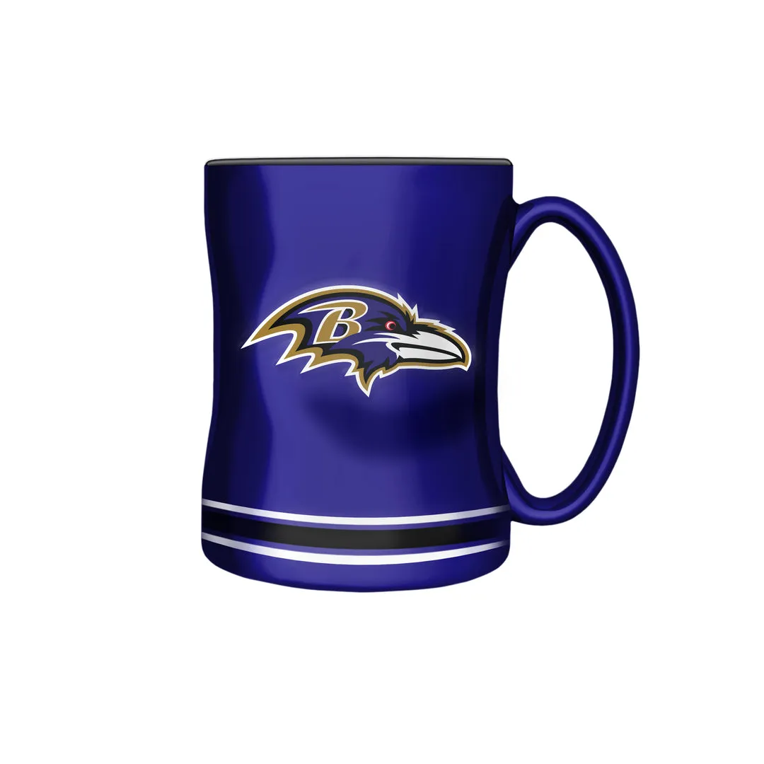 The Sports Vault NFL Baltimore Ravens 14oz Sculpted Mug